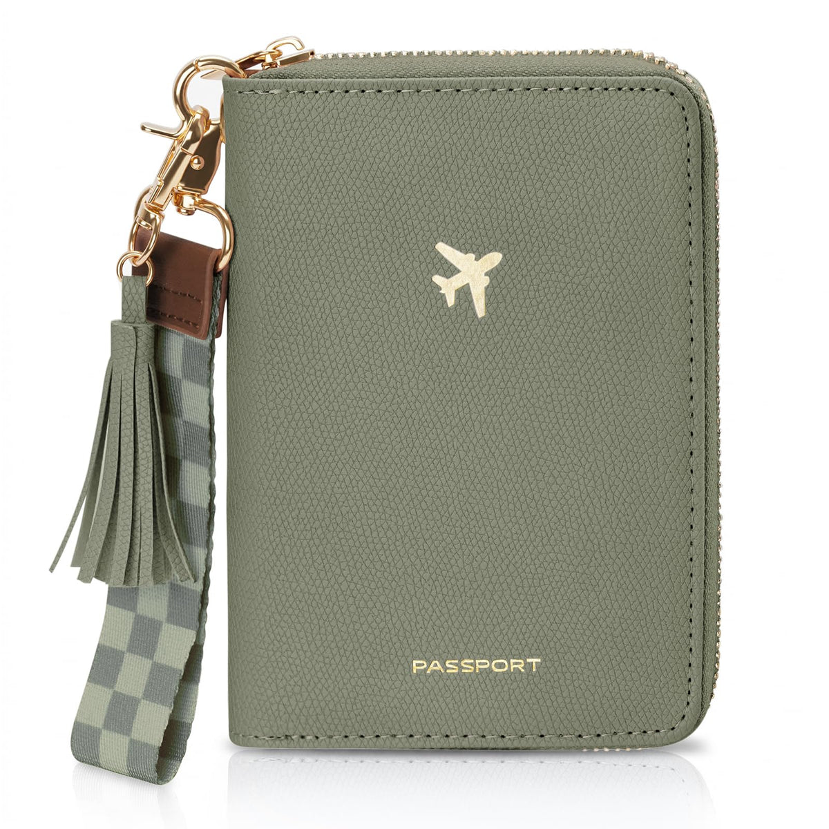 wakawaga Passport Holder For Travel For Women With Detachable Wrist Strap