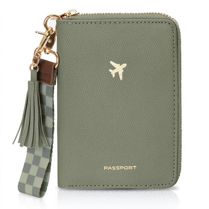 wakawaga Passport Holder For Travel For Women With Detachable Wrist Strap