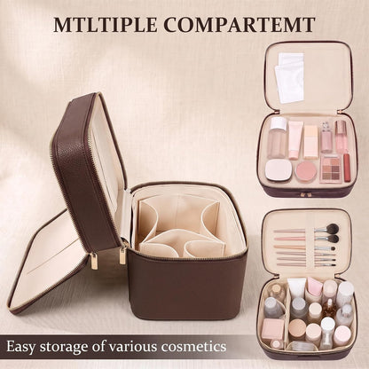 Makeup Bag for Women, Large Capacity Travel Organizer