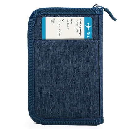 TOPBAG Passport Holder Family, Women Rfid Blocking Passport Wallet, Travel Document Organizer for Premium Wallets, Waterproof Passport Holders Bag for Women & Men Traveling, Credit Cards Case