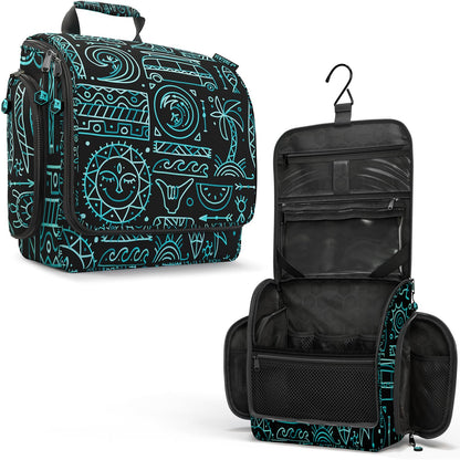 VENTURE 4TH Hanging Travel Toiletry Bag, 18 Compartments - Black