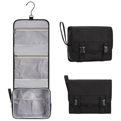 Relavel Small Hanging Toiletry Bag for Women, Floral Hanging Organizer