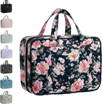 Everfun Hanging Travel Toiletry Bag Women, Leakproof Wet Dry Compartments