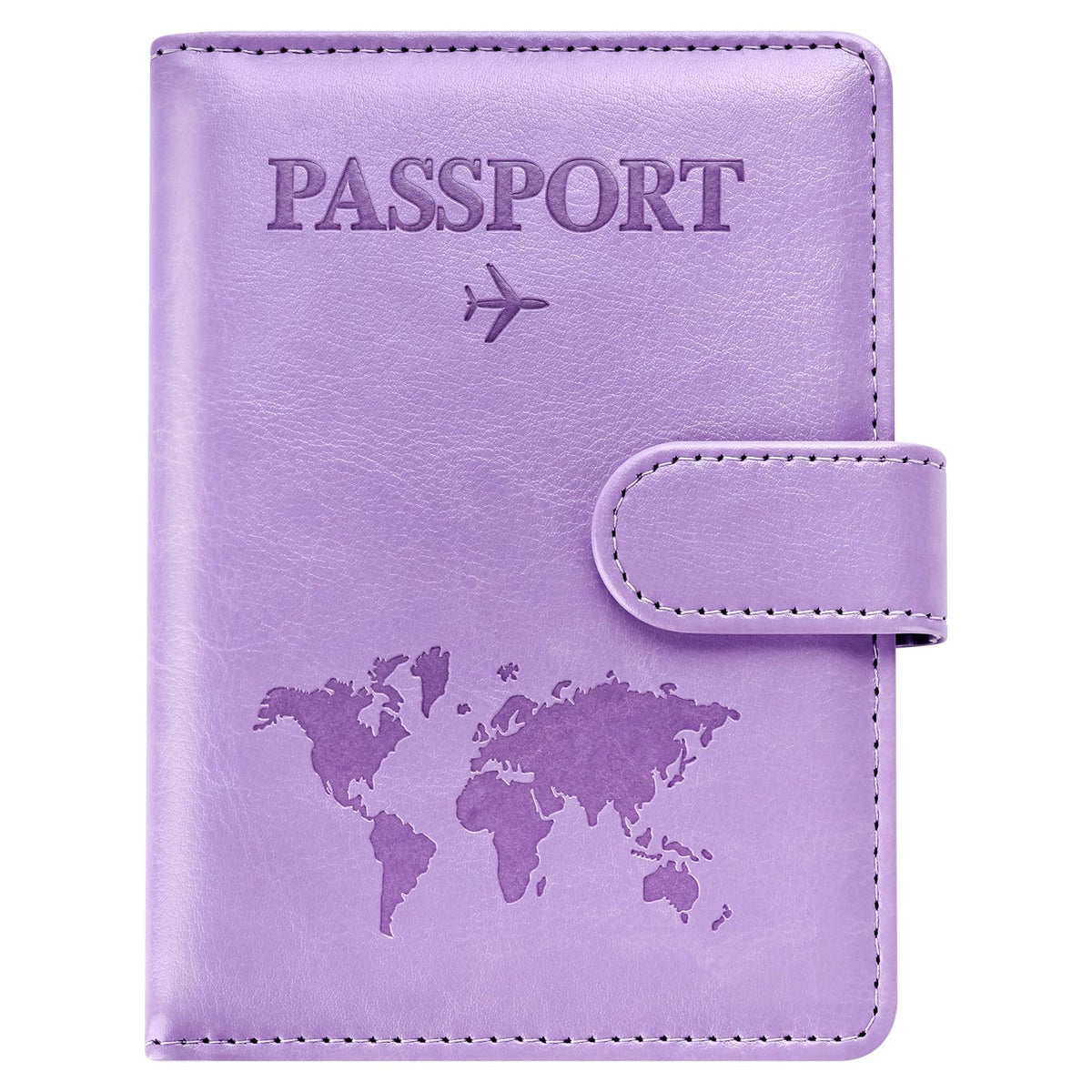 Eoehro Passport Holder for Travel Essentials, Passport Wallet Cover Case for Travel Must Haves Accessories,Passport Book Holders for Women and Men(black)