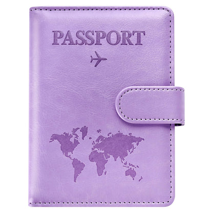 Eoehro Passport Holder for Travel Essentials, Passport Wallet Cover Case for Travel Must Haves Accessories,Passport Book Holders for Women and Men(black)
