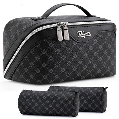 BOYATU Travel Makeup Bag Cosmetic Bags for Women: 3-Piece Make up Bag Set