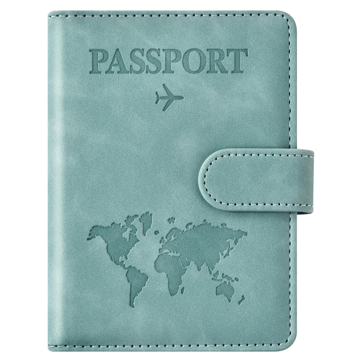Eoehro Passport Holder for Travel Essentials, Passport Wallet Cover Case for Travel Must Haves Accessories,Passport Book Holders for Women and Men(black)