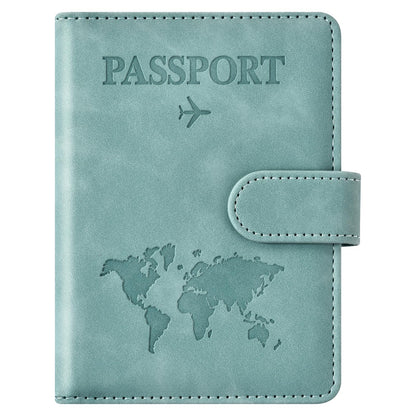 Eoehro Passport Holder for Travel Essentials, Passport Wallet Cover Case for Travel Must Haves Accessories,Passport Book Holders for Women and Men(dark blue)
