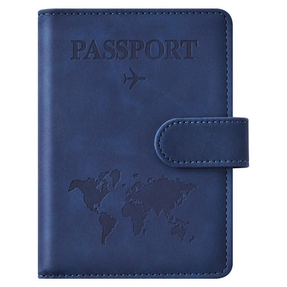 Eoehro Passport Holder for Travel Essentials, Passport Wallet Cover Case for Travel Must Haves Accessories,Passport Book Holders for Women and Men(black)