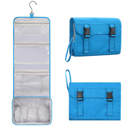Relavel Small Hanging Toiletry Bag for Women, Floral Hanging Organizer