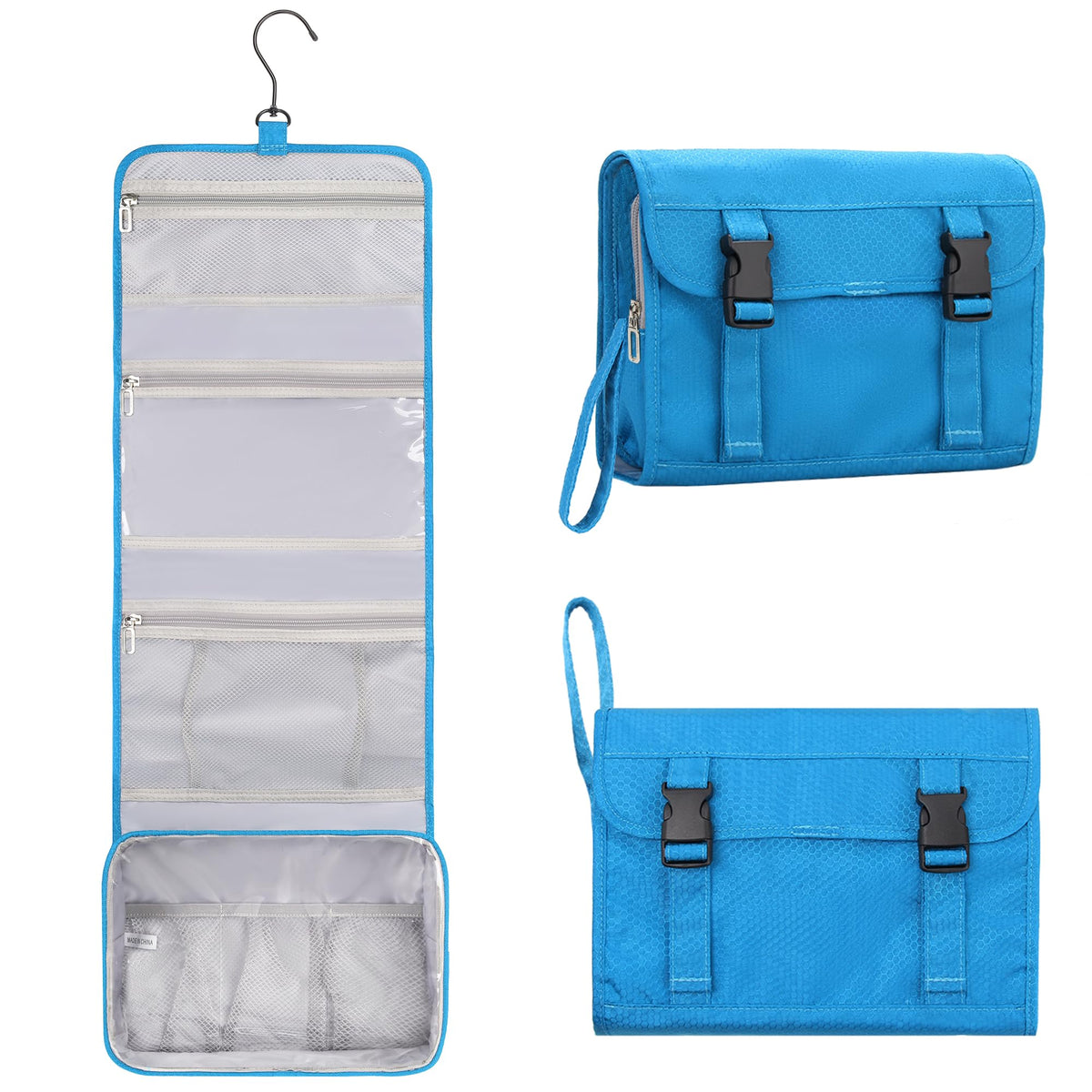 Relavel Hanging Toiletry Bag for Men Women, Water-Resistant Toiletries Bag