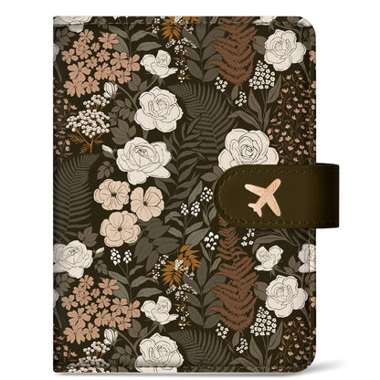 Passport Holder for Travel, RFID Blocking Wallet with Magnetic Closure