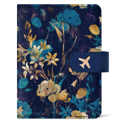 Passport Holder for Travel, RFID Blocking Wallet with Magnetic Closure