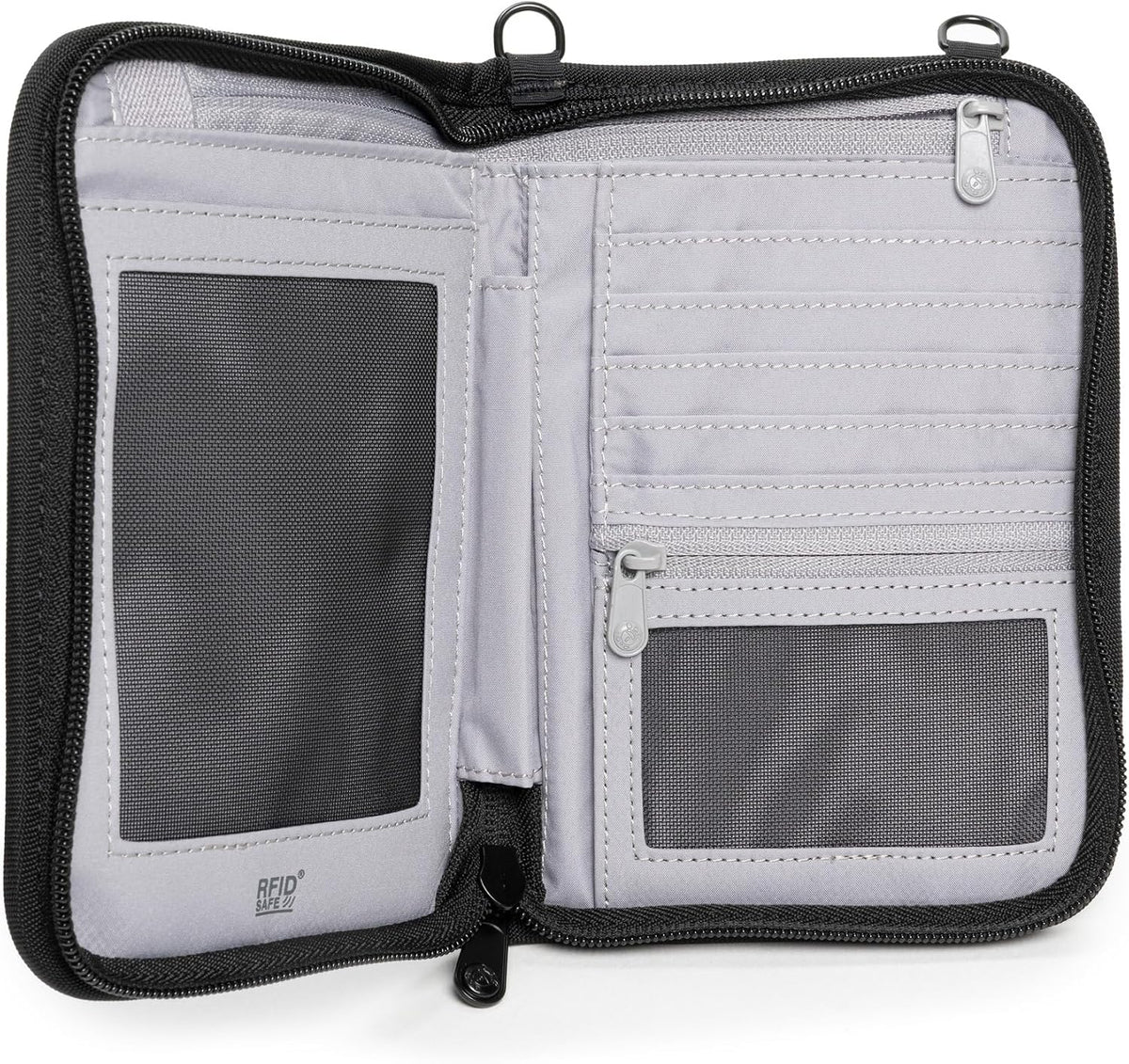 Pacsafe Rfidsafe V150 Anti-theft Blocking Compact Passport Wallet, Black