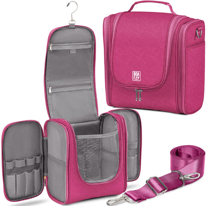 BOACAY Extra Large Hanging Travel Toiletry Bag for Women and Men, Makeup Bag