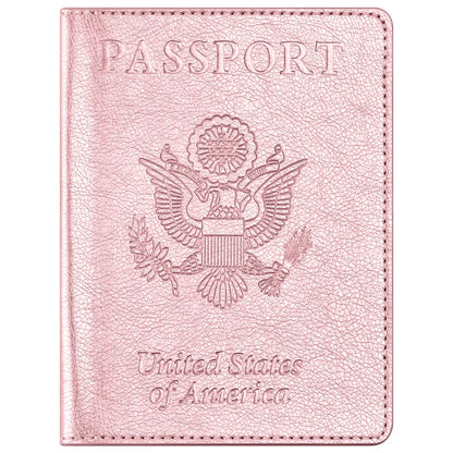 Eoehro Passport Holder for Travel Essentials, Passport Wallet Cover Case for Travel Must Haves Accessories,Passport Book Holders for Women and Men(black)