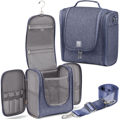 BOACAY Extra Large Hanging Travel Toiletry Bag for Women and Men, Makeup Bag